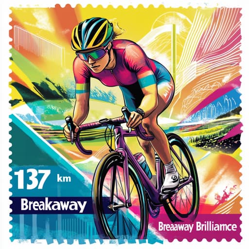 Cycling 137k, Postage Stamp