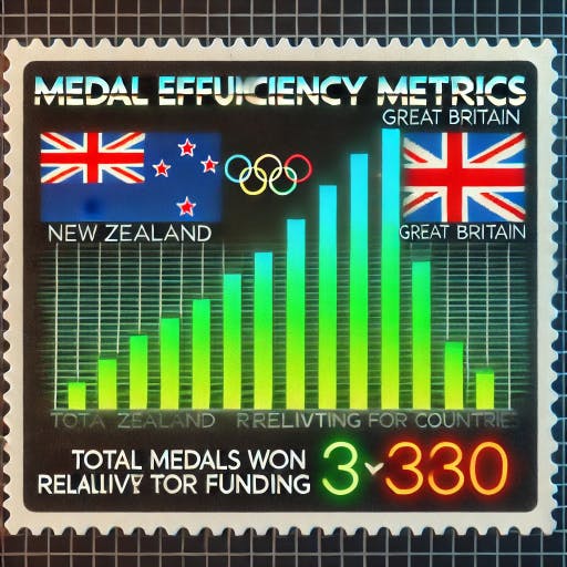 New Zealand vs Great Britain Olympic Medal Count