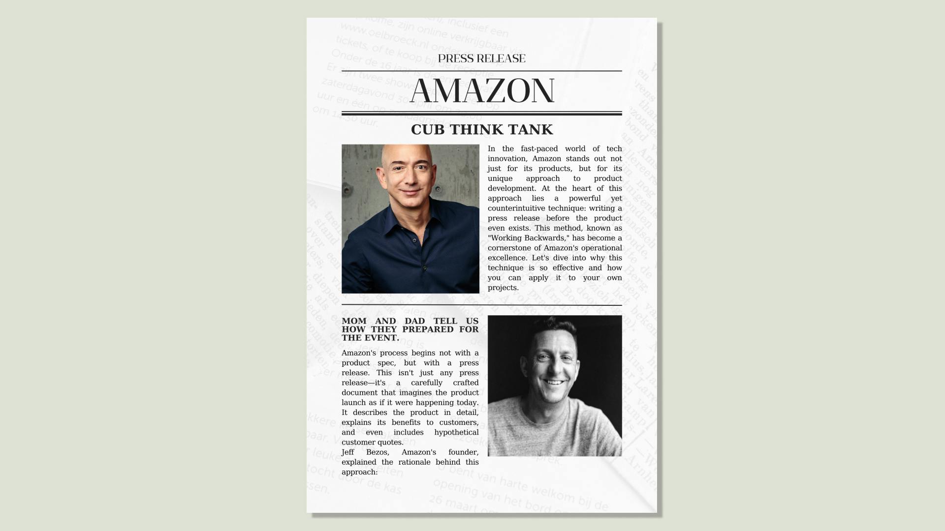 Got a New Idea? - Use Amazon's Press Release Technique