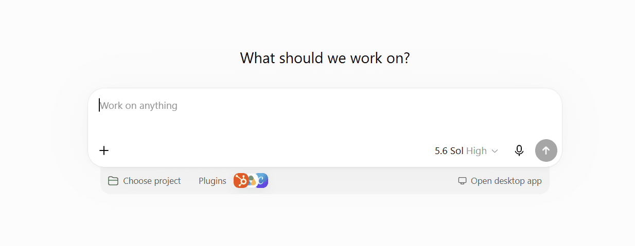 I think the chatbox is the wrong interface for work