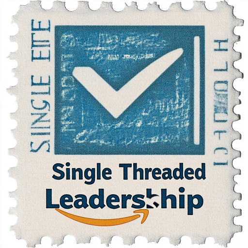 A vintage postage stamp about Amazon and leadership